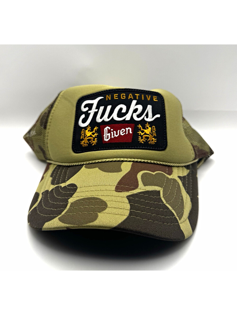 Otto Camouflage Trucker Hat Mesh Back Adjustable Unisex One Size